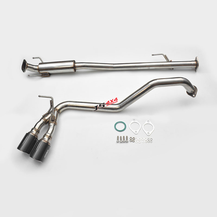 Twin Side Exit Carbon Fiber Muffler Exhaust for Toyota Hilux Revo 2015-Current